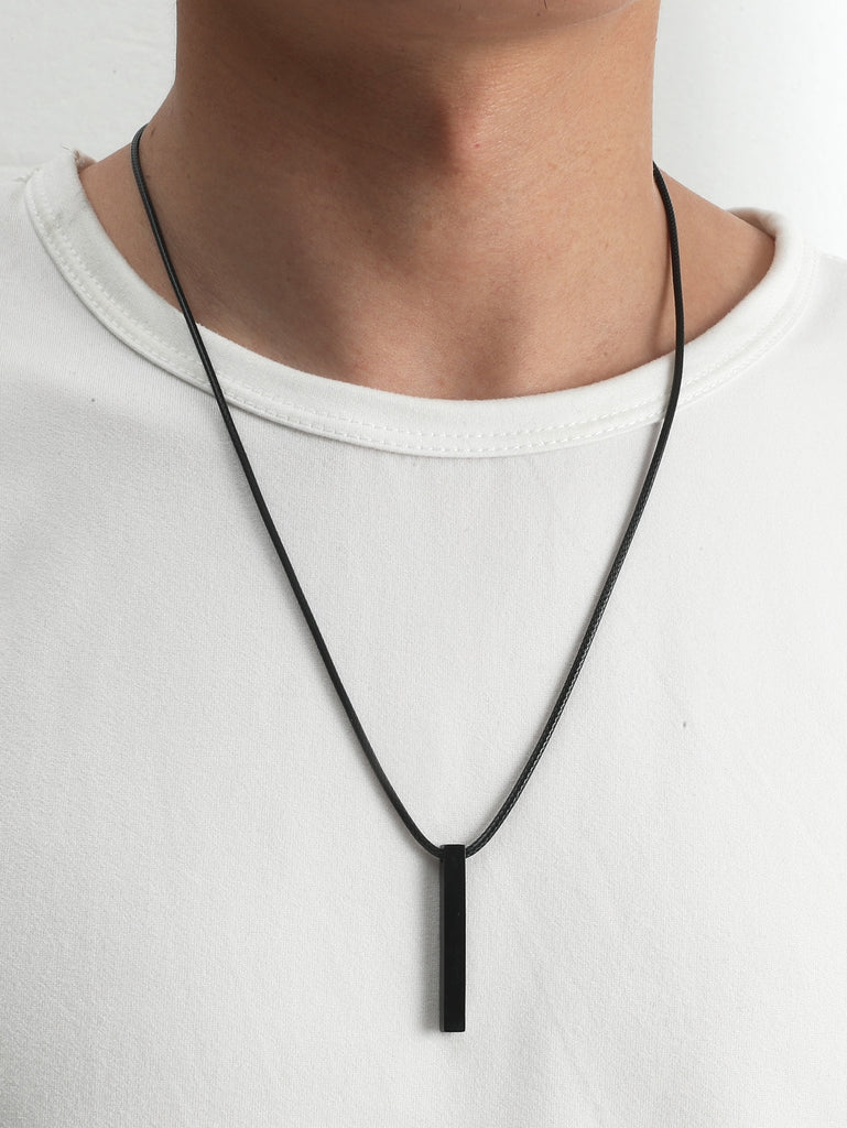 Men Geometric Charm Necklace