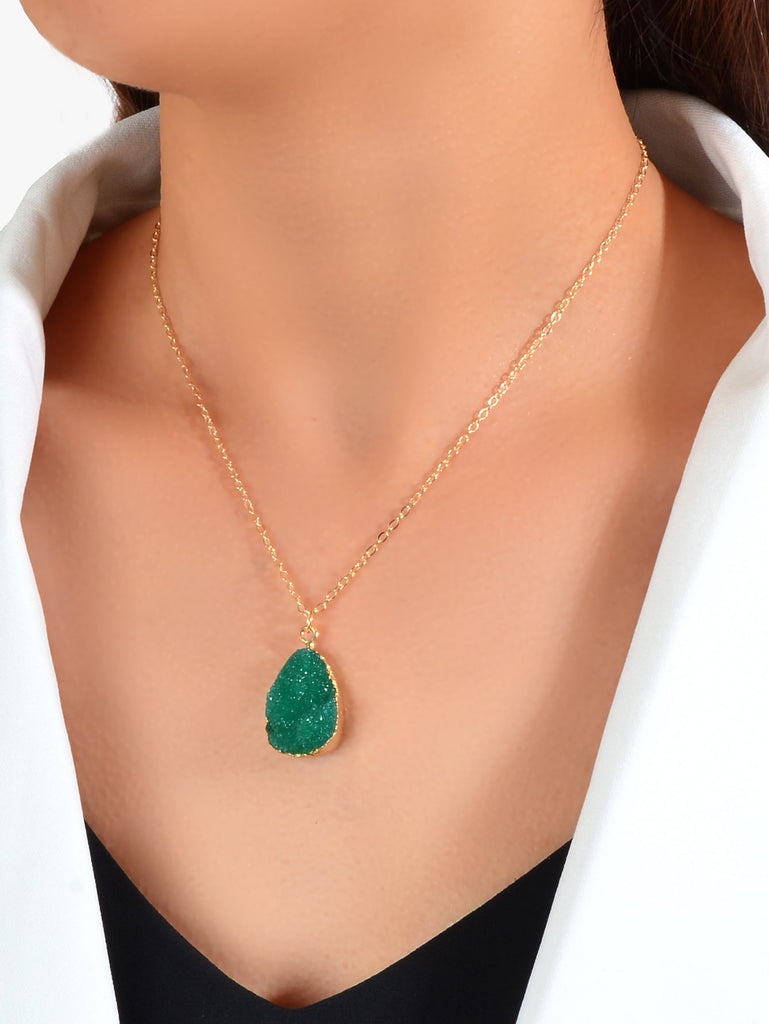 Water-drop Charm Necklace