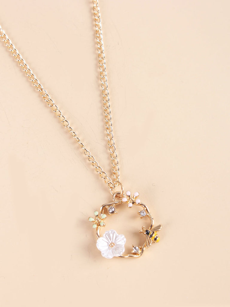 Flower Charm Necklace