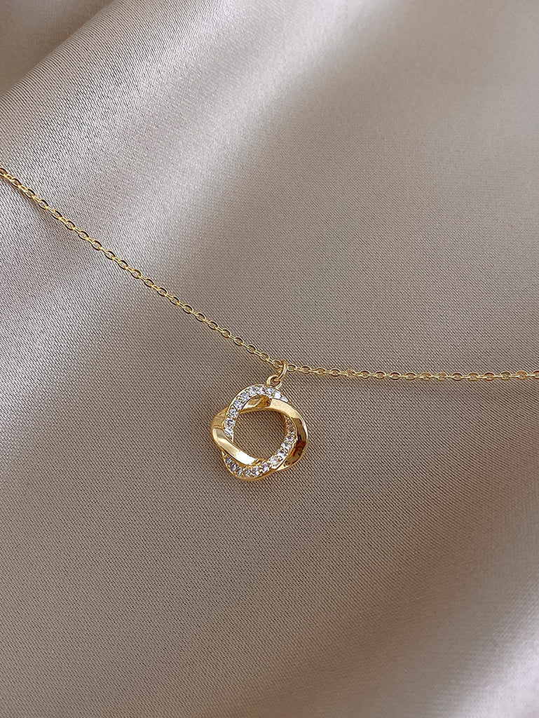 Rhinestone Charm Necklace