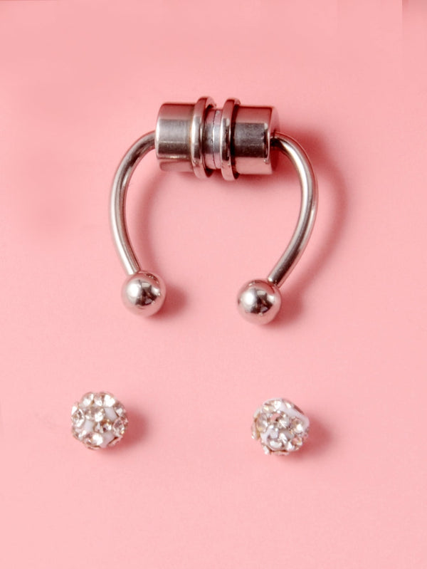 1set Magnetic Nose Ring