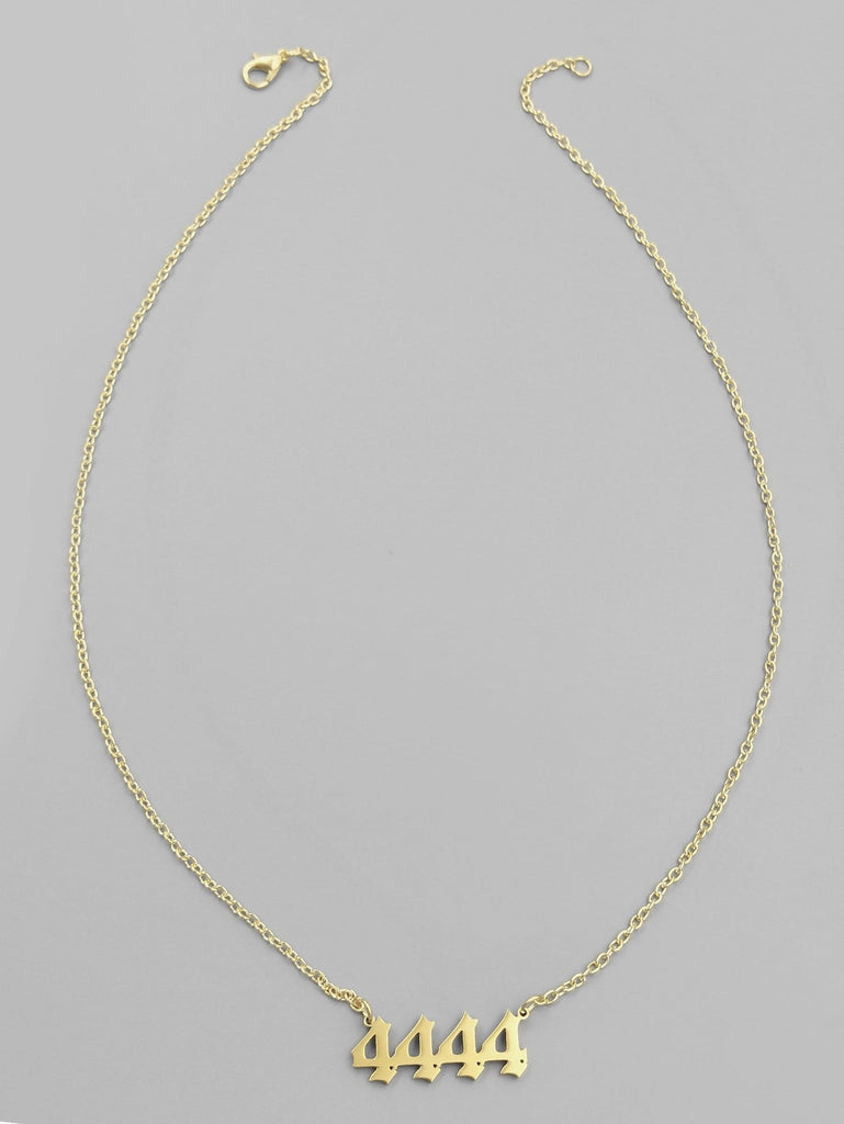 Number Charm Necklace