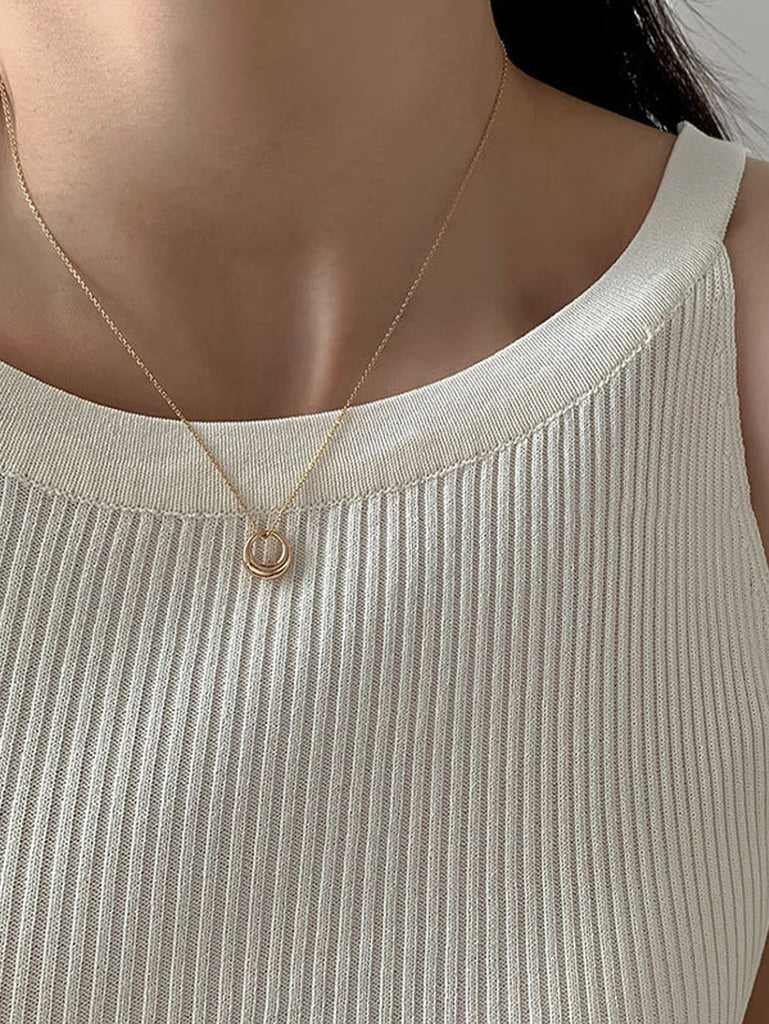 Circle Pendant Necklace