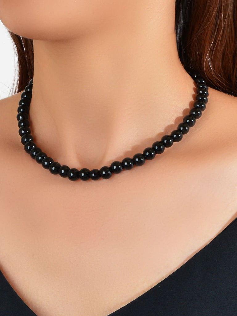 Faux Pearl Beaded Necklace