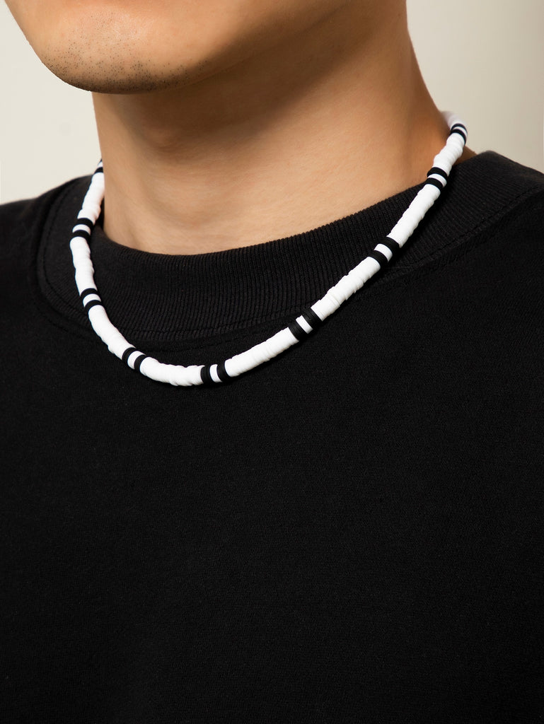 Men Polymer Clay Slice Decor Necklace