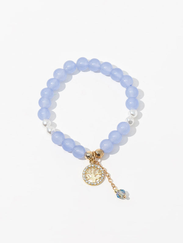 Rhinestone Detail Beaded Bracelet