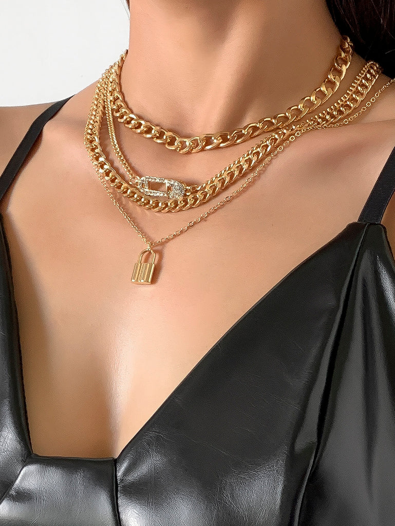 4pcs Chain Necklace
