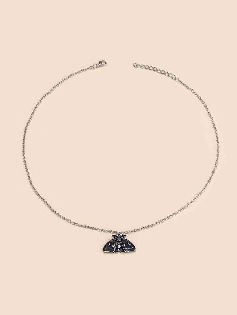 Moth Charm Necklace