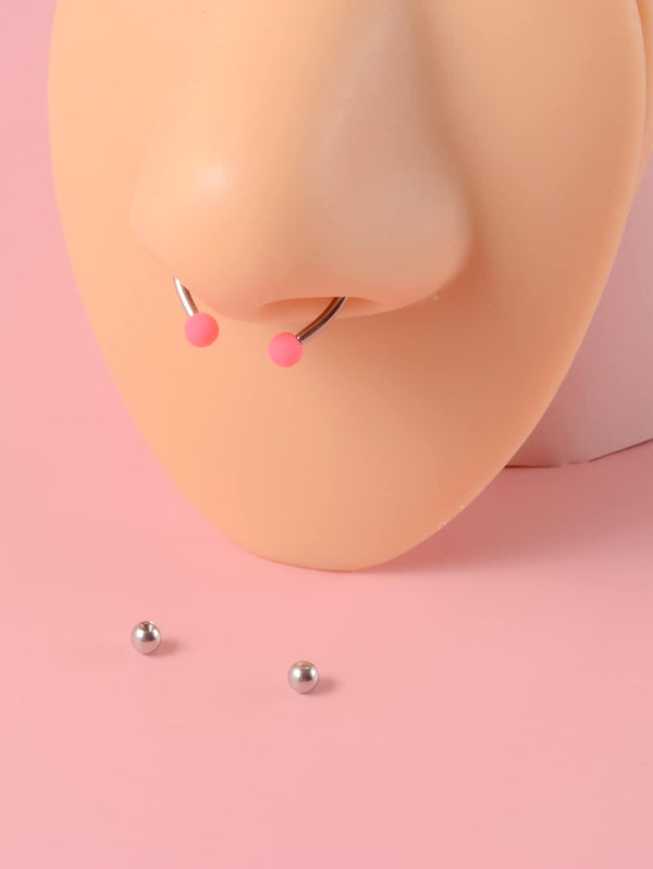 1set Magnetic Nose Ring
