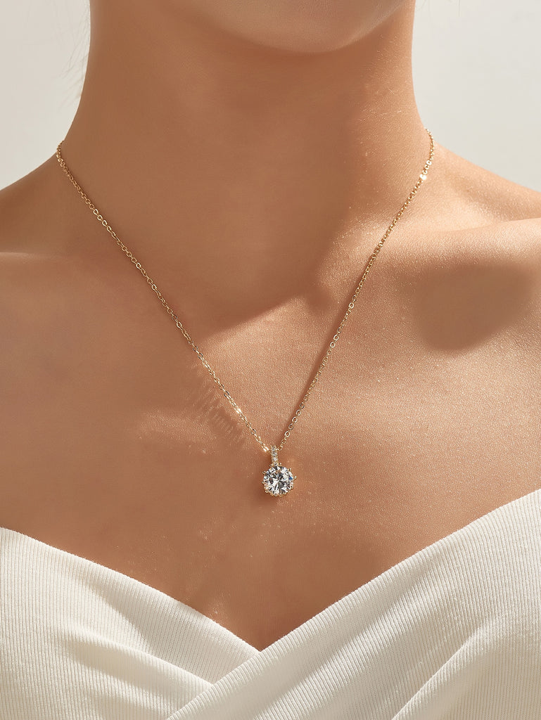 Rhinestone Charm Necklace