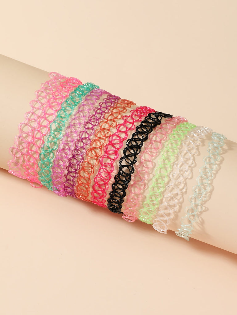 12pcs Simple Choker