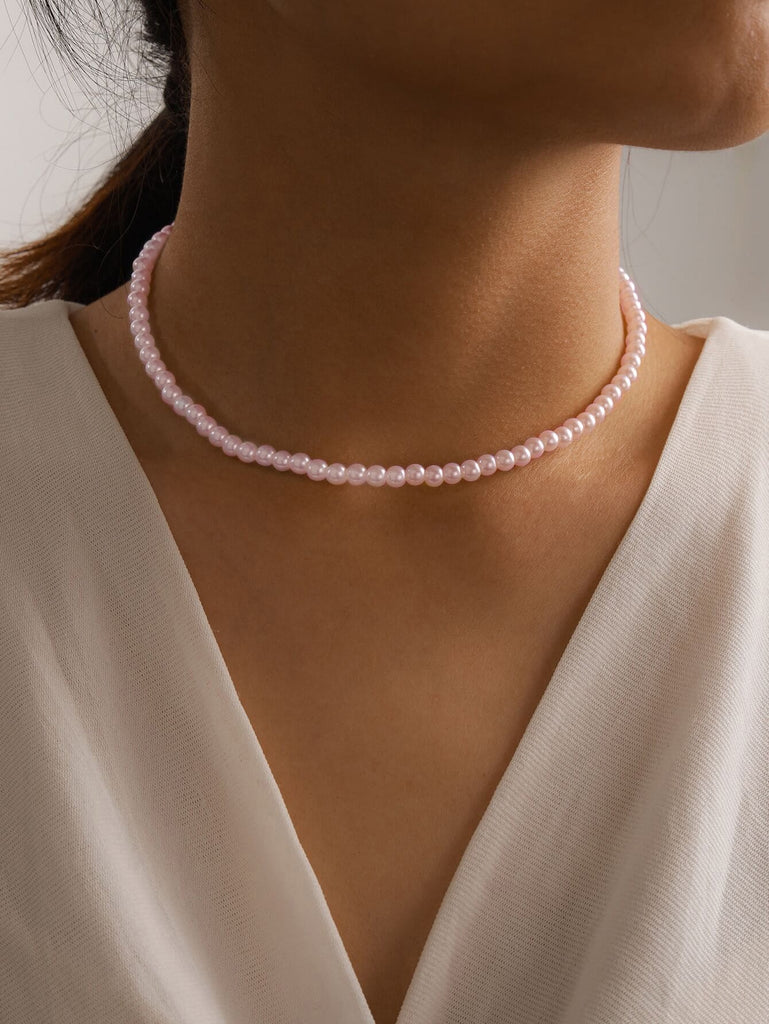 Random Color Beaded Necklace