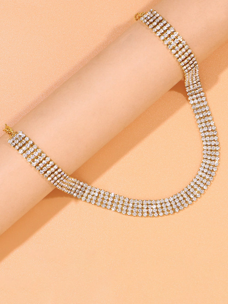 Rhinestone Decor Necklace