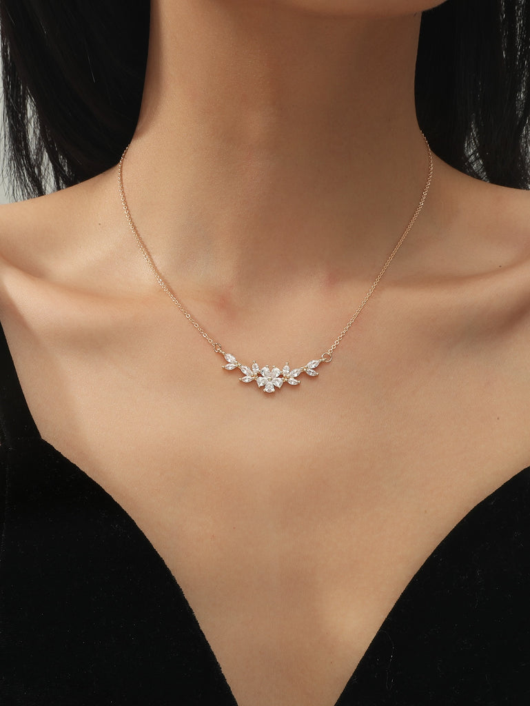 Zircon Decor Necklace