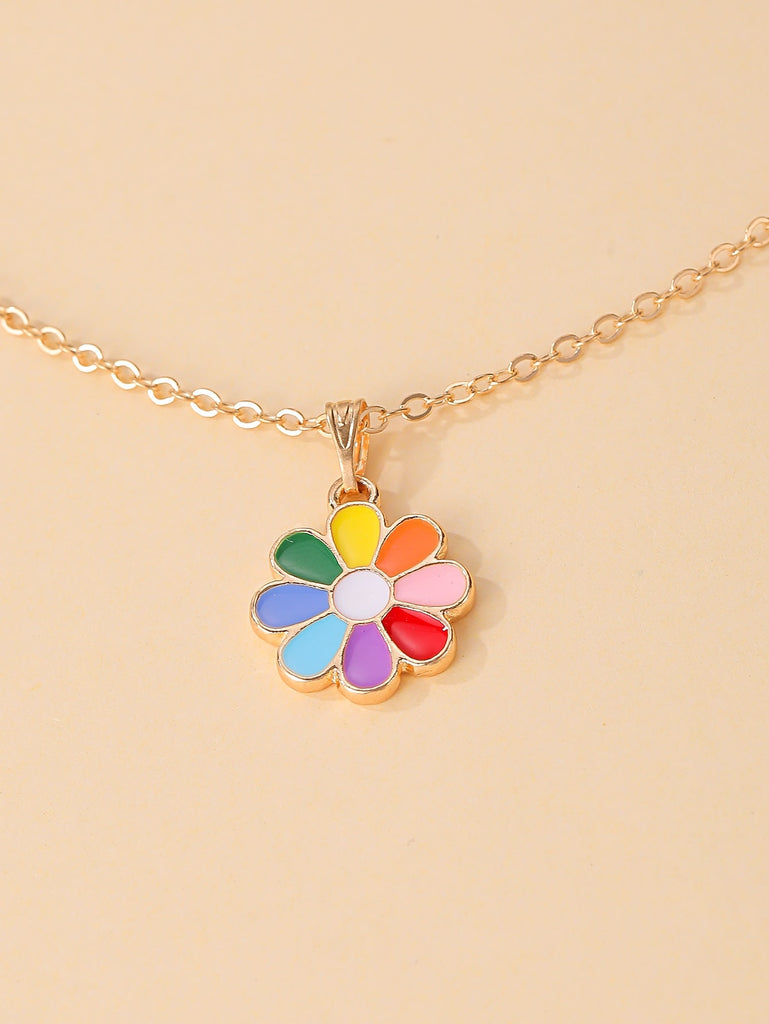 Flower Charm Necklace