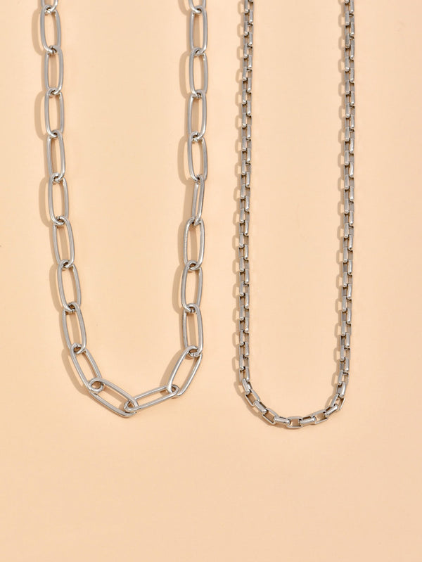 2pcs Minimalist Chain Necklace