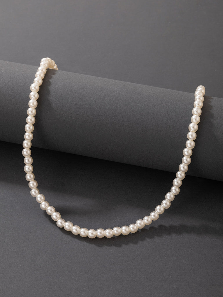 Faux Pearl Decor Necklace