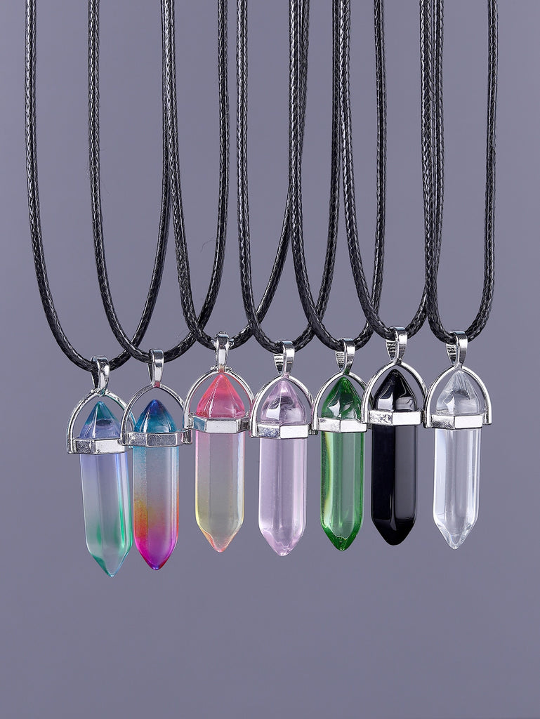 7pcs Men Geo Charm Necklace