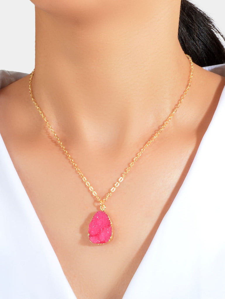 Resin Pendant Necklace