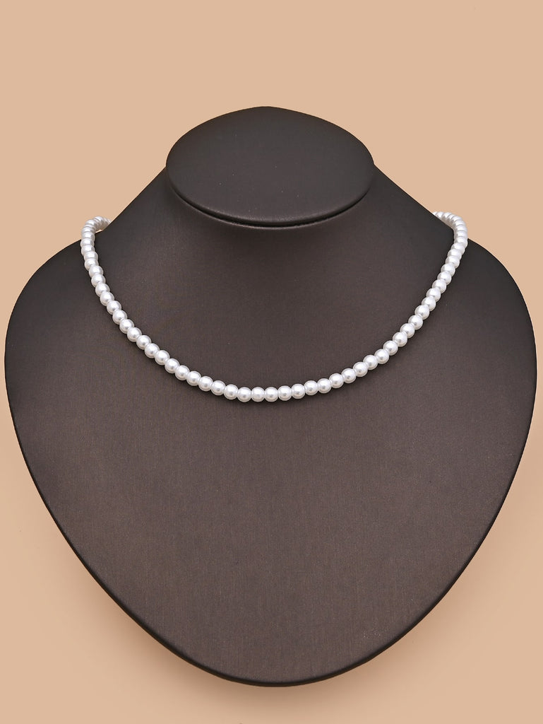 Faux Pearl Decor Necklace