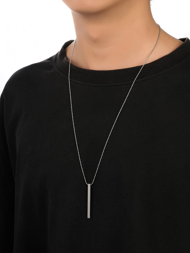 Men Geometric Pendant Necklace