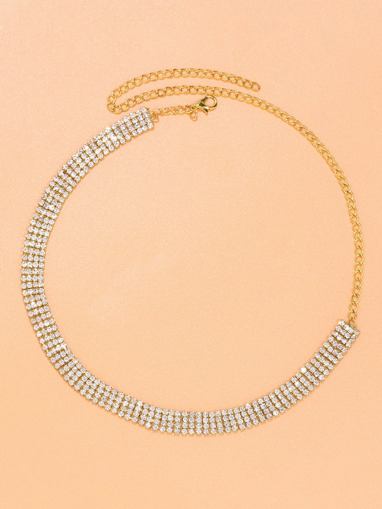 Rhinestone Decor Necklace