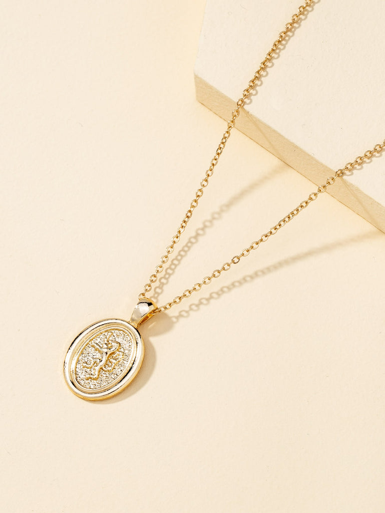 Oval Pendant Necklace