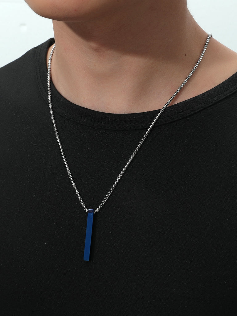 Men Geometric Pendant Necklace