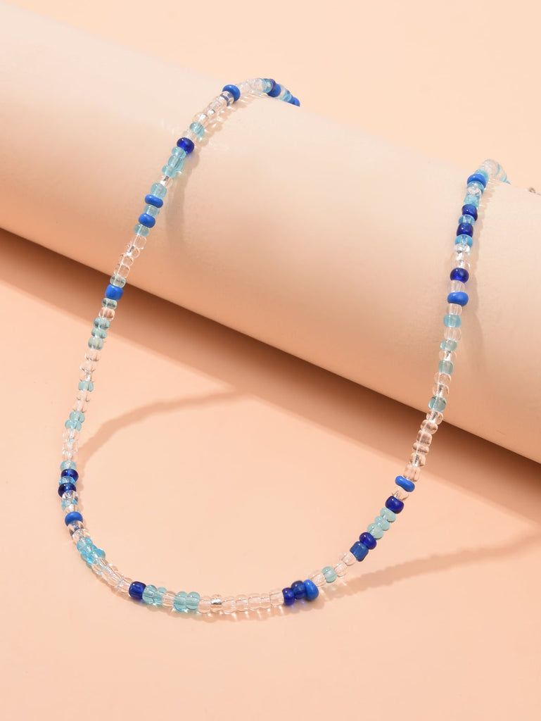 Random Color Beaded Necklace